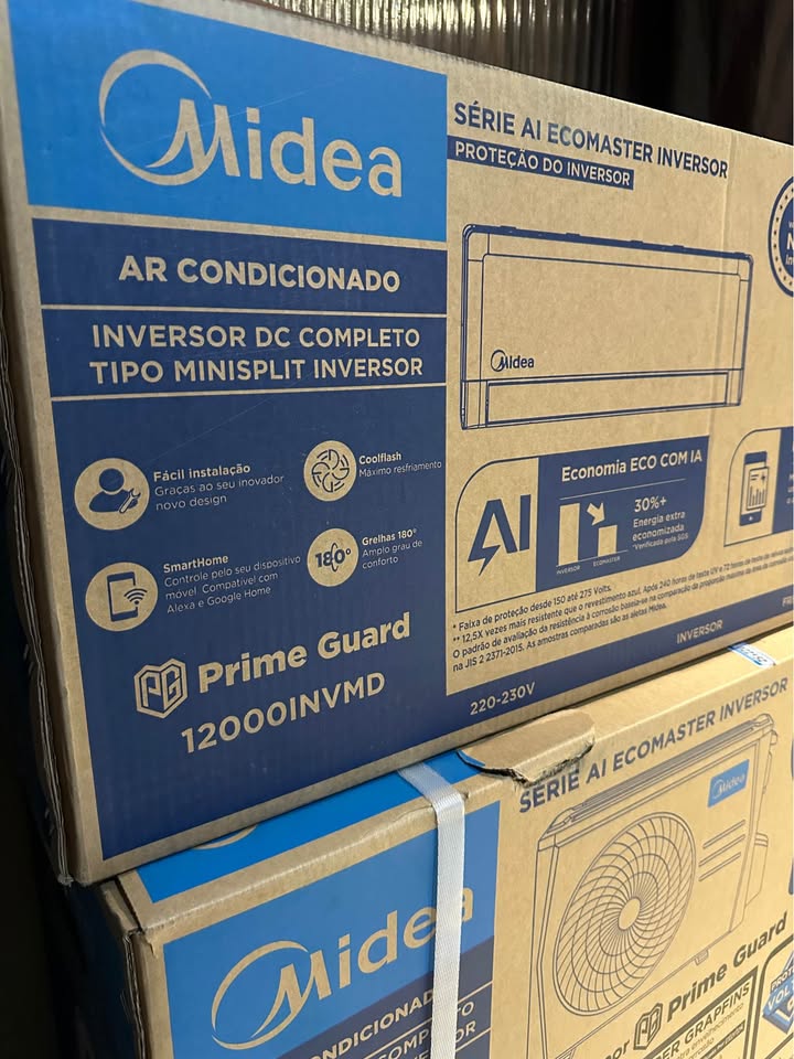 Ar-condicionado Midea na embalagem original